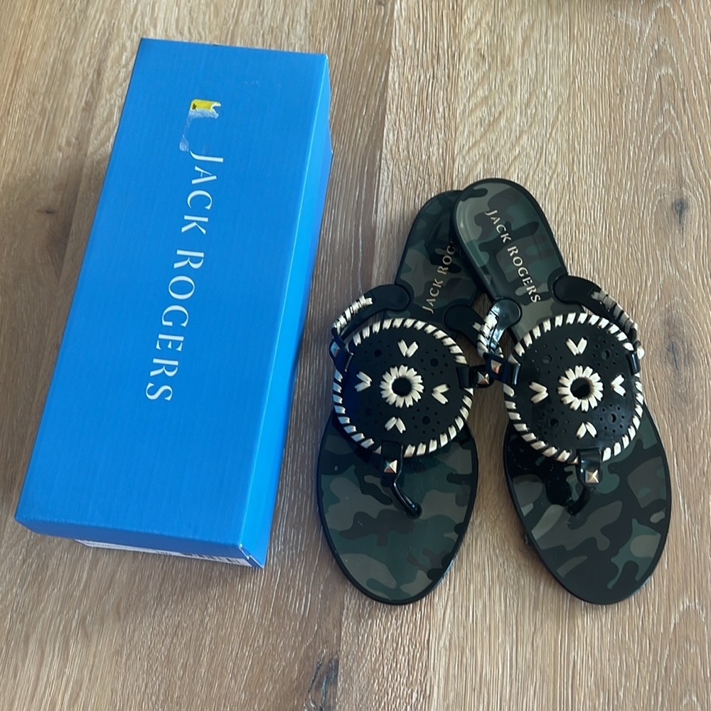 NWB Jack Rogers Georgica Jelly Camo, 10